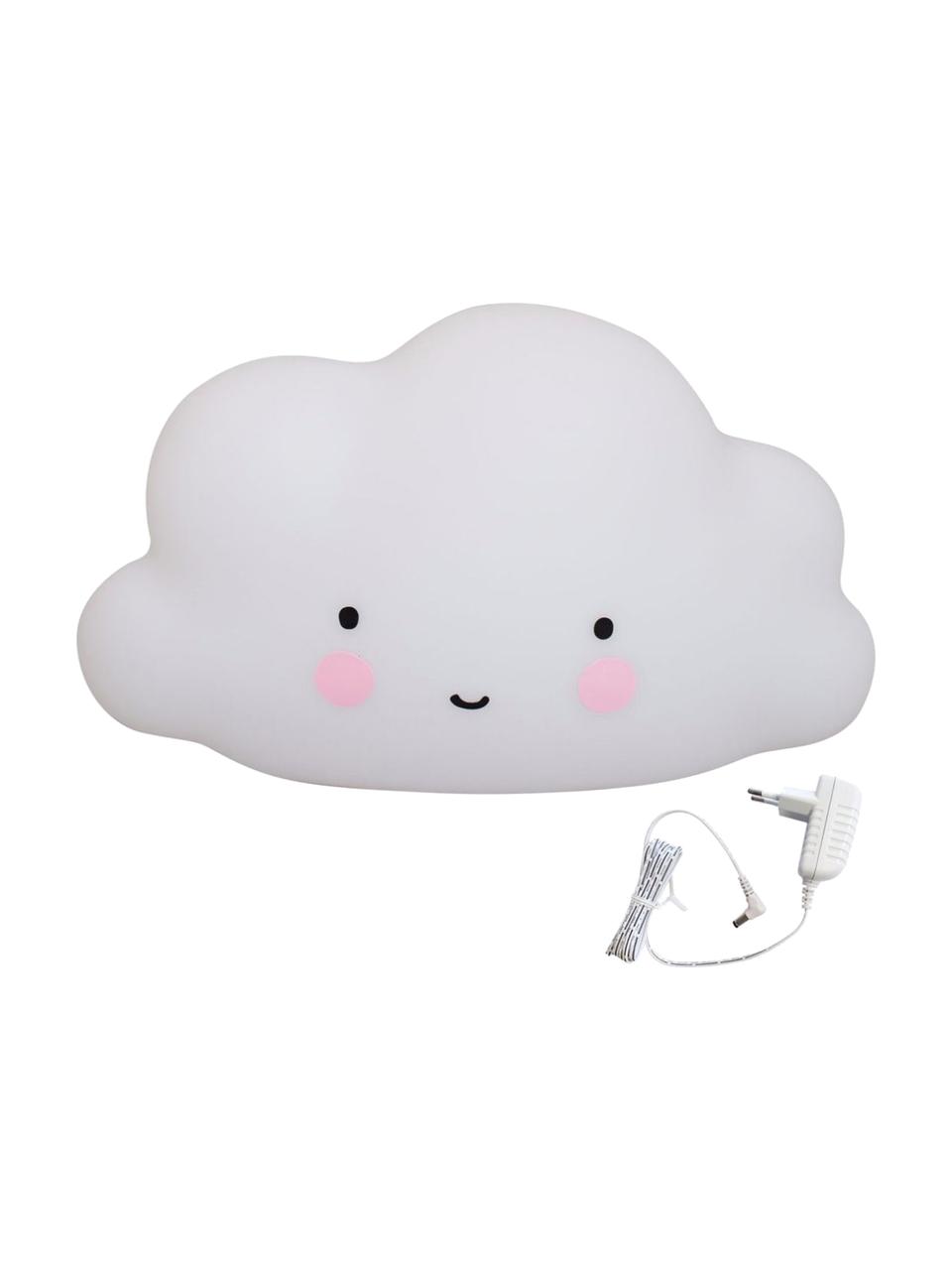 LED-Leuchtobjekt Cloud, Kunststoff, Weiss, Rosa, Schwarz, 45 x 25 cm