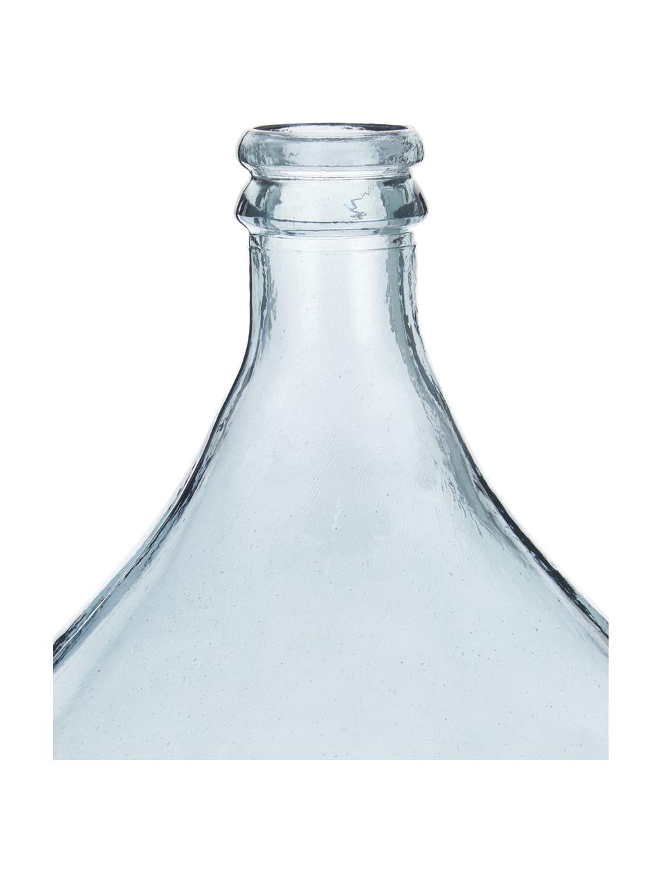 Bodenvase Drop aus recyceltem Glas, Recyceltes Glas, Blau, Ø 40 x H 56 cm