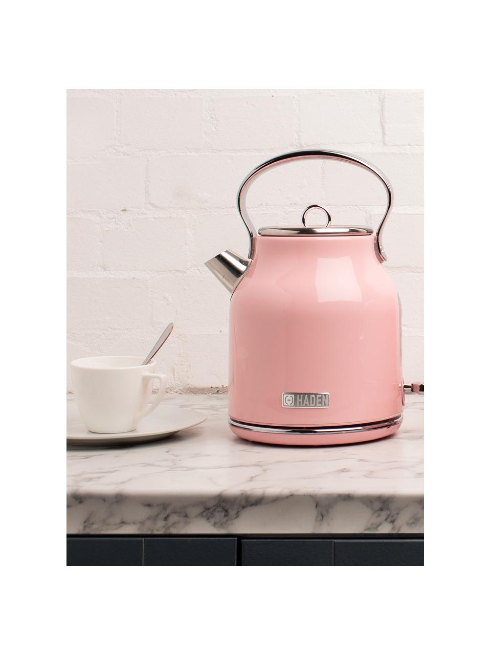 Hervidor Heritage, 1,7 L, Acero inoxidable pintado, Rosa, plateado, An 24 x Al 30 cm