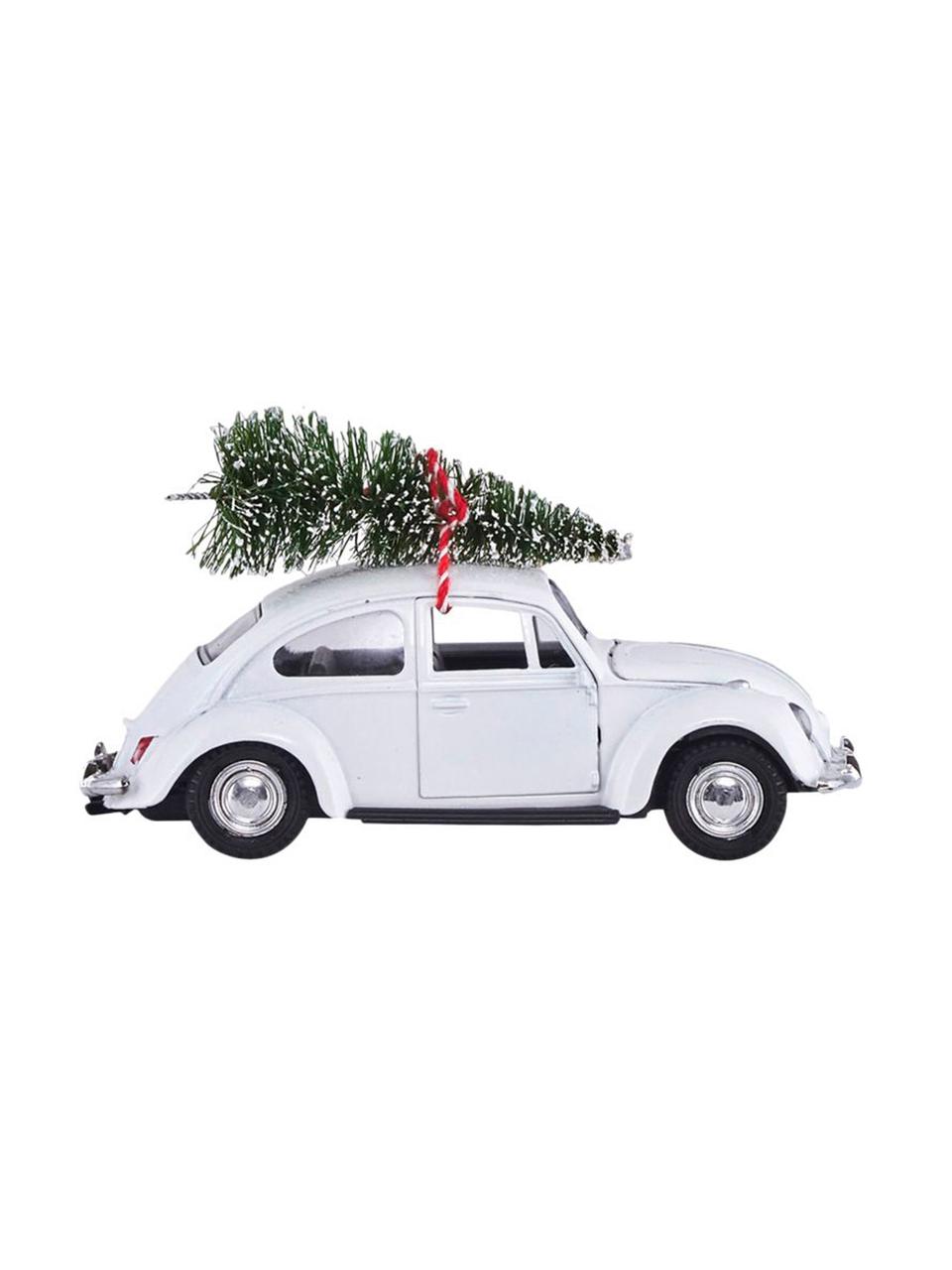 Macchina natalizia decorativa Tree Delivery, Zinco, plastica, Bianco, rosso, verde, Larg. 5 x Alt. 7 cm