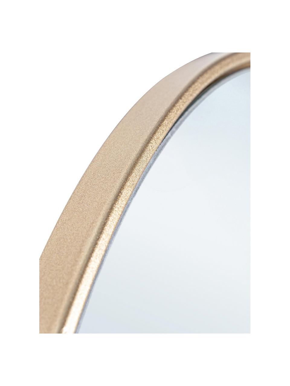 Specchio rotondo da parete con cornice dorata Nucleos, Cornice: metallo rivestito, Superficie dello specchio: lastra di vetro, Ottonato, Ø 40 cm
