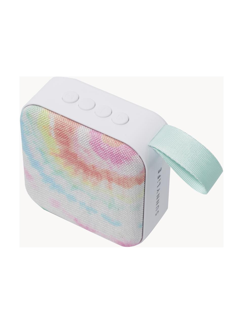 Haut-parleur de voyage avec fonction Bluetooth et port USB Tie Dye, 70 % plastique ABS, 30 % polyester, Multicolore, aspect tie-dye, larg. 5 x haut. 9 cm
