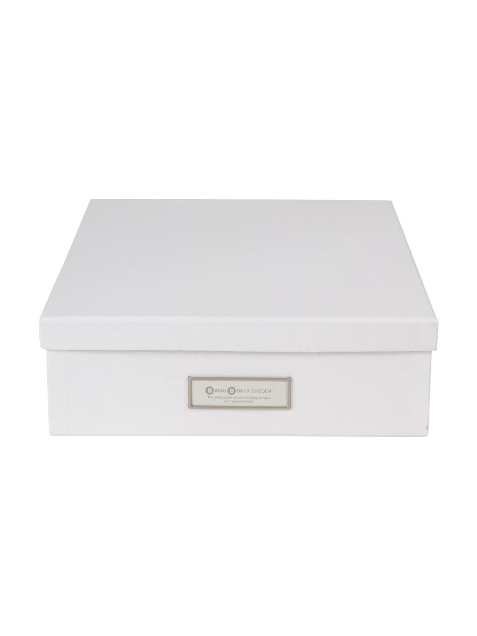 Caja Oskar, Caja: cartón laminado macizo (1, Blanco, An 26 x Al 9 cm