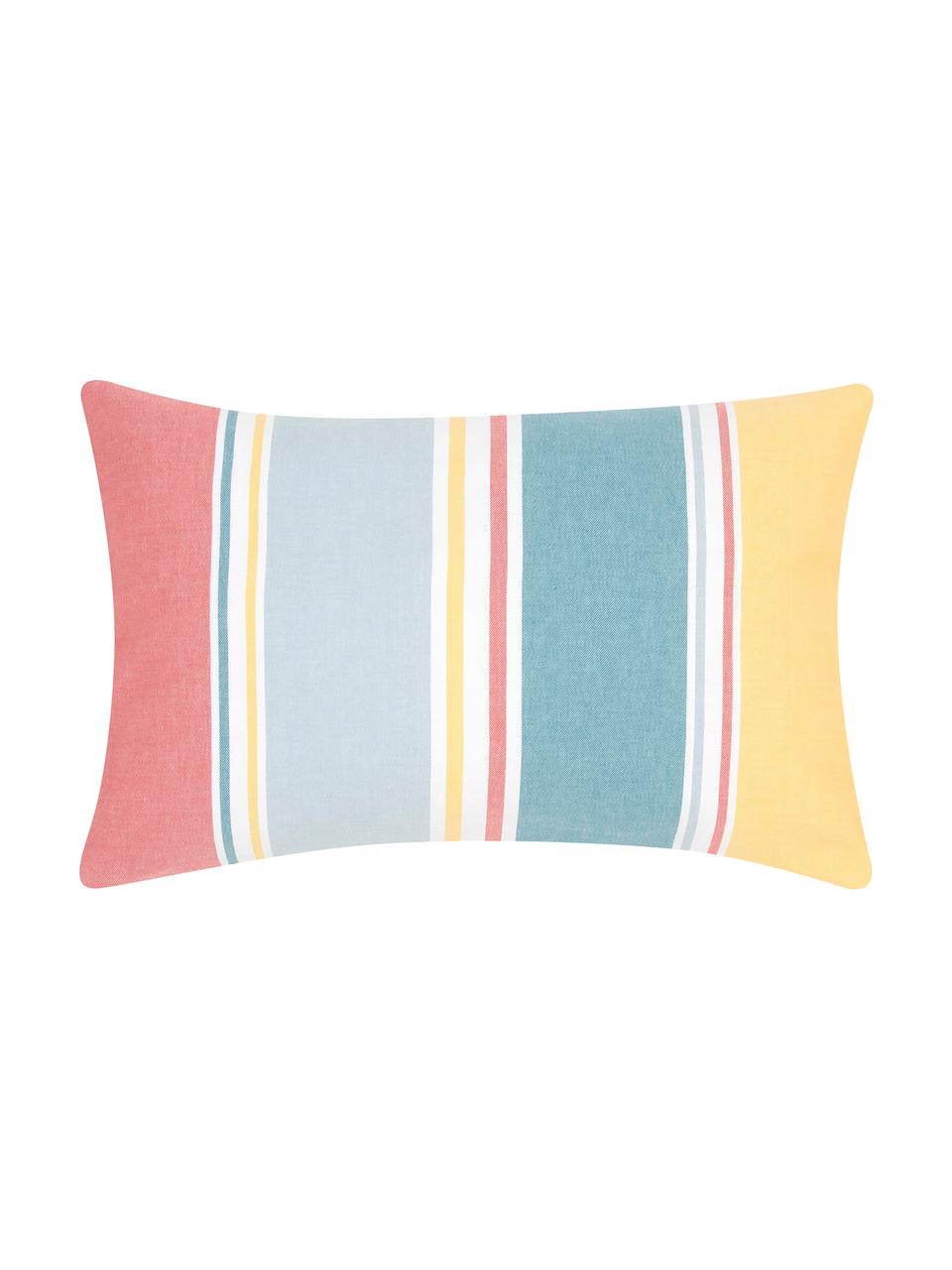 Housse de coussin à rayures multicolores Linea, Multicolore