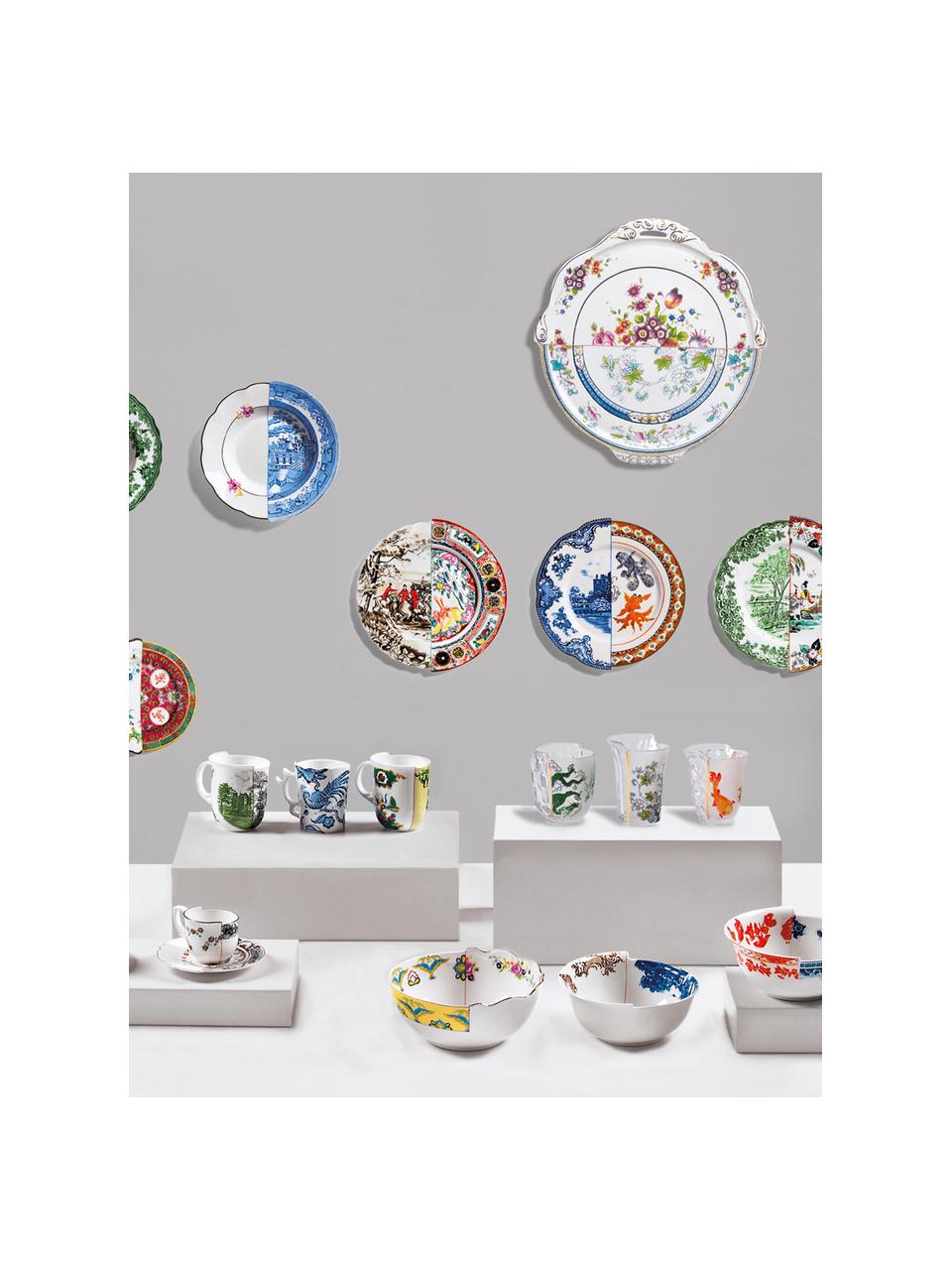 Platos hondos artesanales Hybrid, 2 uds., Porcelana Bone China, Multicolor, Ø 26 cm