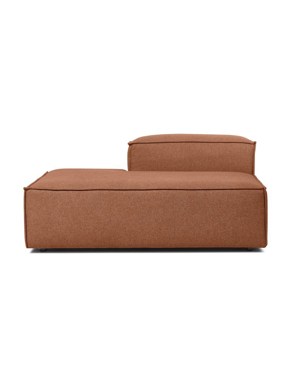 Modulo-Chaise longue Lennon, Rivestimento: 100% poliestere Con 115.0, Struttura: legno di pino massiccio, , Piedini: plastica, Tessuto color torrone, Larg. 150 x Alt. 68 cm, schienale a destra