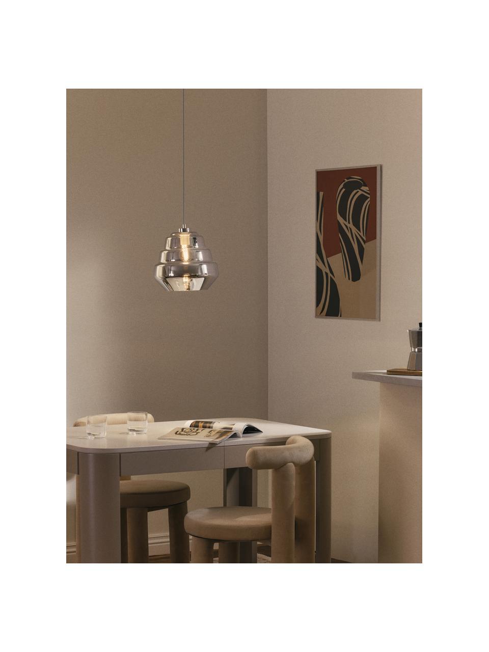 Lampa wisząca Zale, Odcienie srebrnego, Ø 27 x W 24 cm