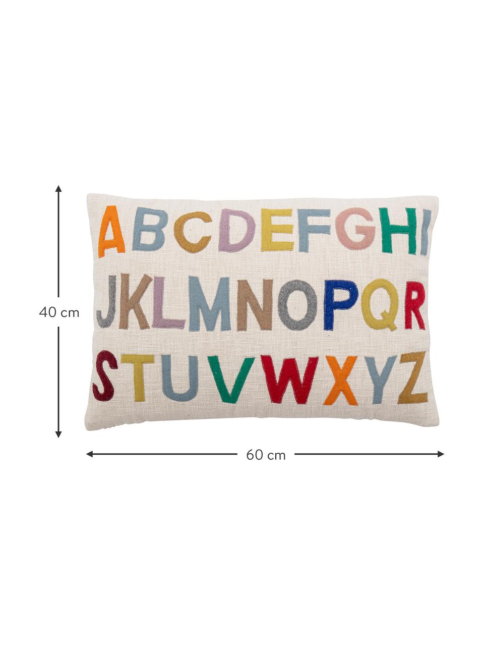 Coussin rectangulaire Lexi, Beige, multicolore, larg. 40 x long. 60 cm