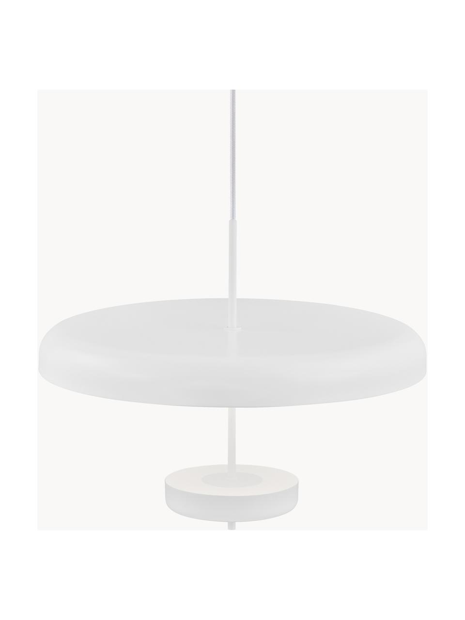 Hanglamp Mobile, Lampenkap: gepoedercoat metaal, Baldakijn: gepoedercoat metaal, Wit, Ø 45 x H 37 cm