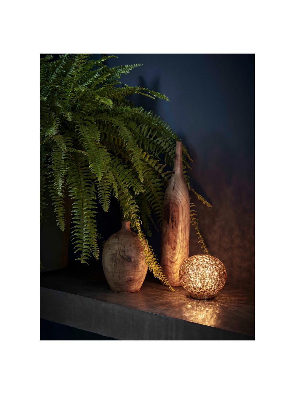 Malá prenosná stolová LED lampa Mini Planet, Okrová, odtiene zlatej, Ø 16 x V 14 cm