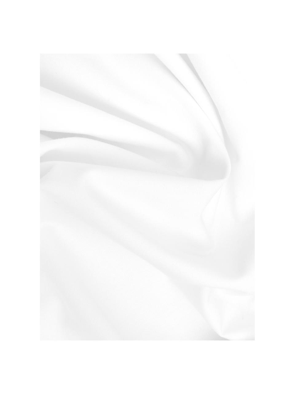 Baumwollperkal-Kissenbezug Elsie in Weiss, 65 x 65 cm, Webart: Perkal Fadendichte 200 TC, Weiss, B 65 x L 65 cm