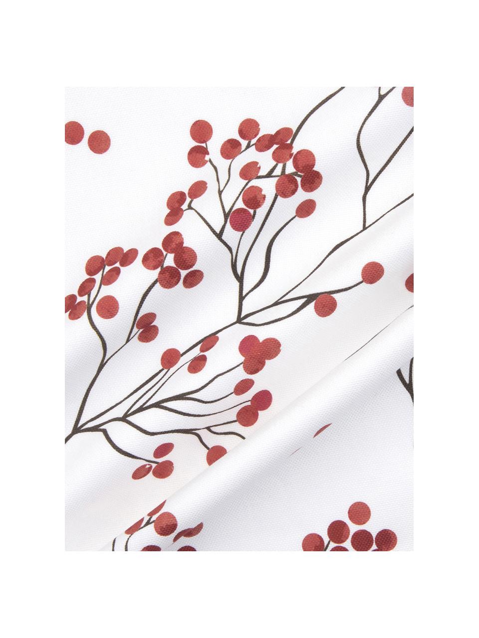 Funda de cojín Berry, 100% algodón, Rojo, negro, blanco, An 50 x L 50 cm