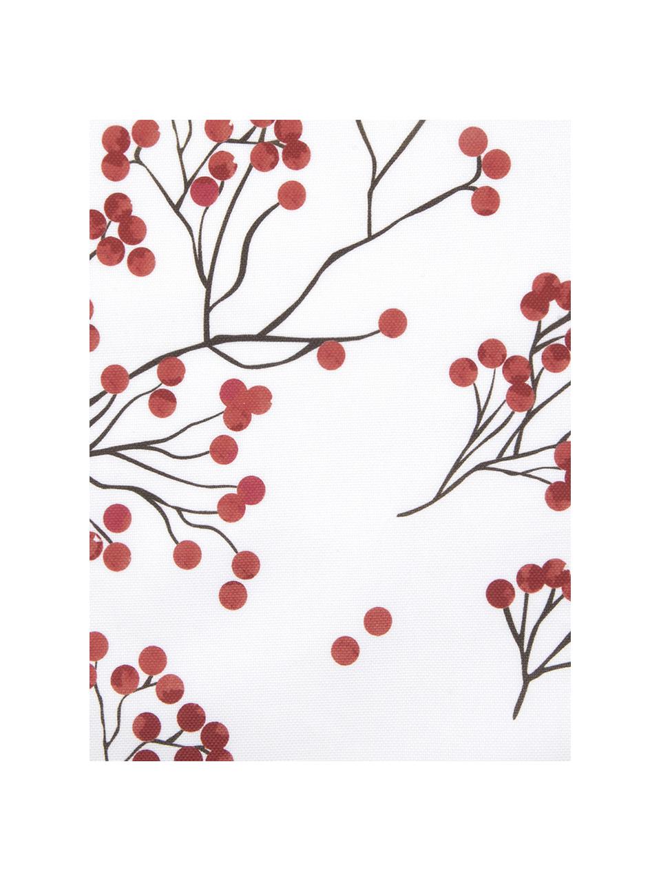 Poszewka na poduszkę Berry, Bawełna, Biały, czerwony, czarny, S 40 x D 40 cm