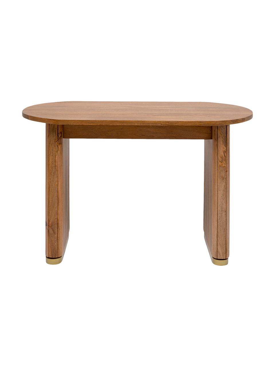 Bureau en bois de manguier Grace, Bois de manguier, enduit, larg. 110 x prof. 55 cm