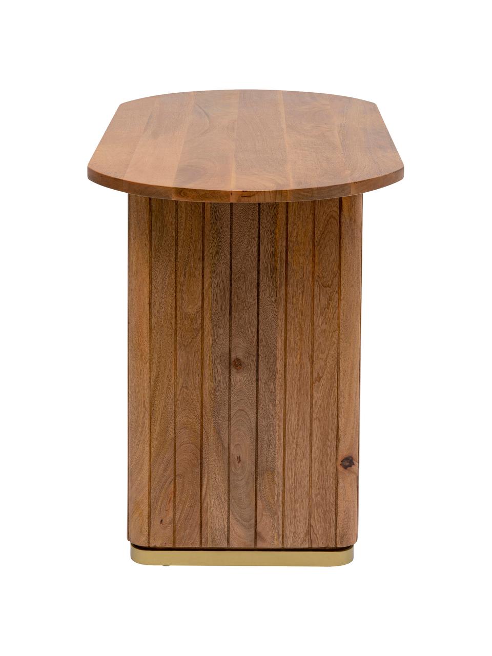 Pracovný stôl z mangového dreva Grace, Mangové drevo, Š 110 x H 55 cm