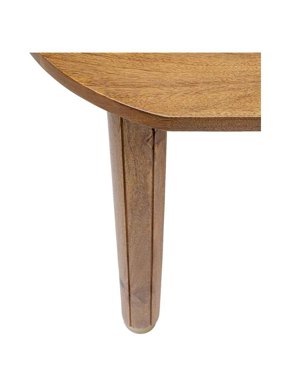 Schreibtisch Grace aus Mangoholz, Beine: Mangoholz, lackiert, Mangoholz, B 110 x T 55 cm
