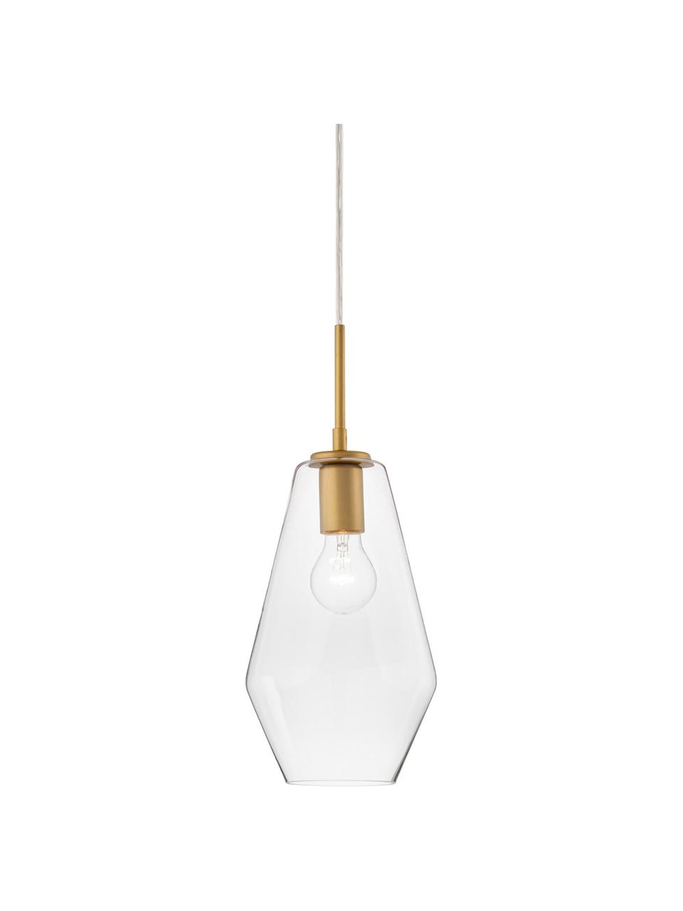 Kleine hanglamp Prisma van glas | Westwing