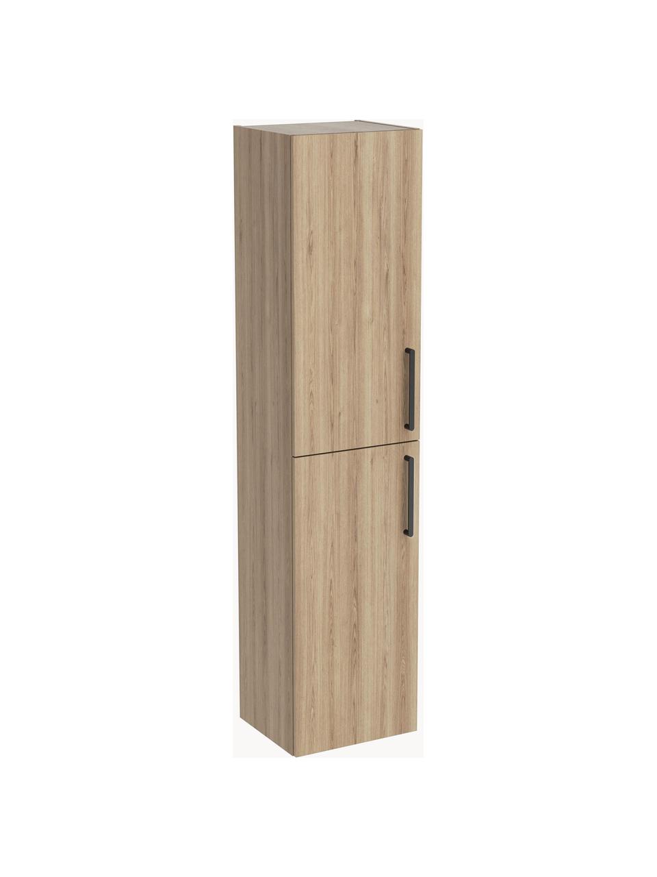 Bad-Hochschrank Orna, Griffe: Metall, beschichtet, Braun, Holz-Optik, B 42 x H 180 cm