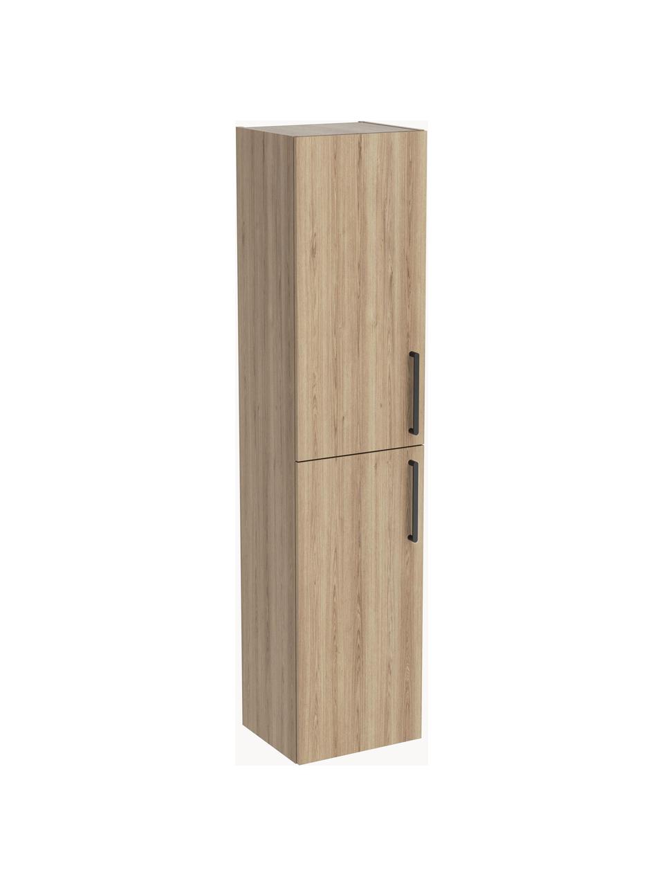 Rangement de salle de bain Orna, Brun, aspect bois, larg. 42 x haut. 180 cm