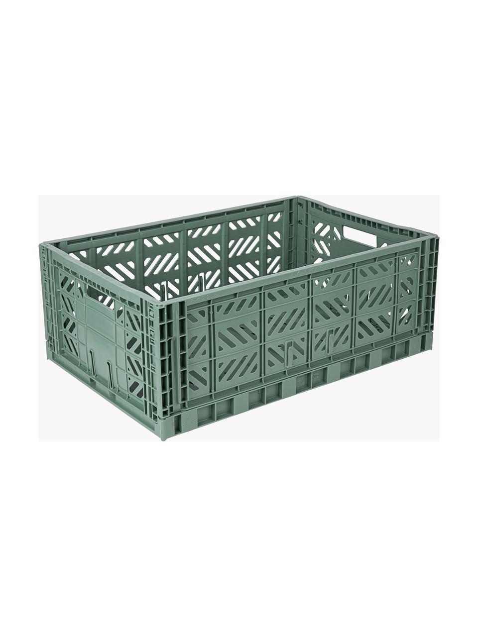 Pudełko do przechowywania Maxi, Tworzywo sztuczne, Szałwiowy zielony, S 60 x G 40 cm