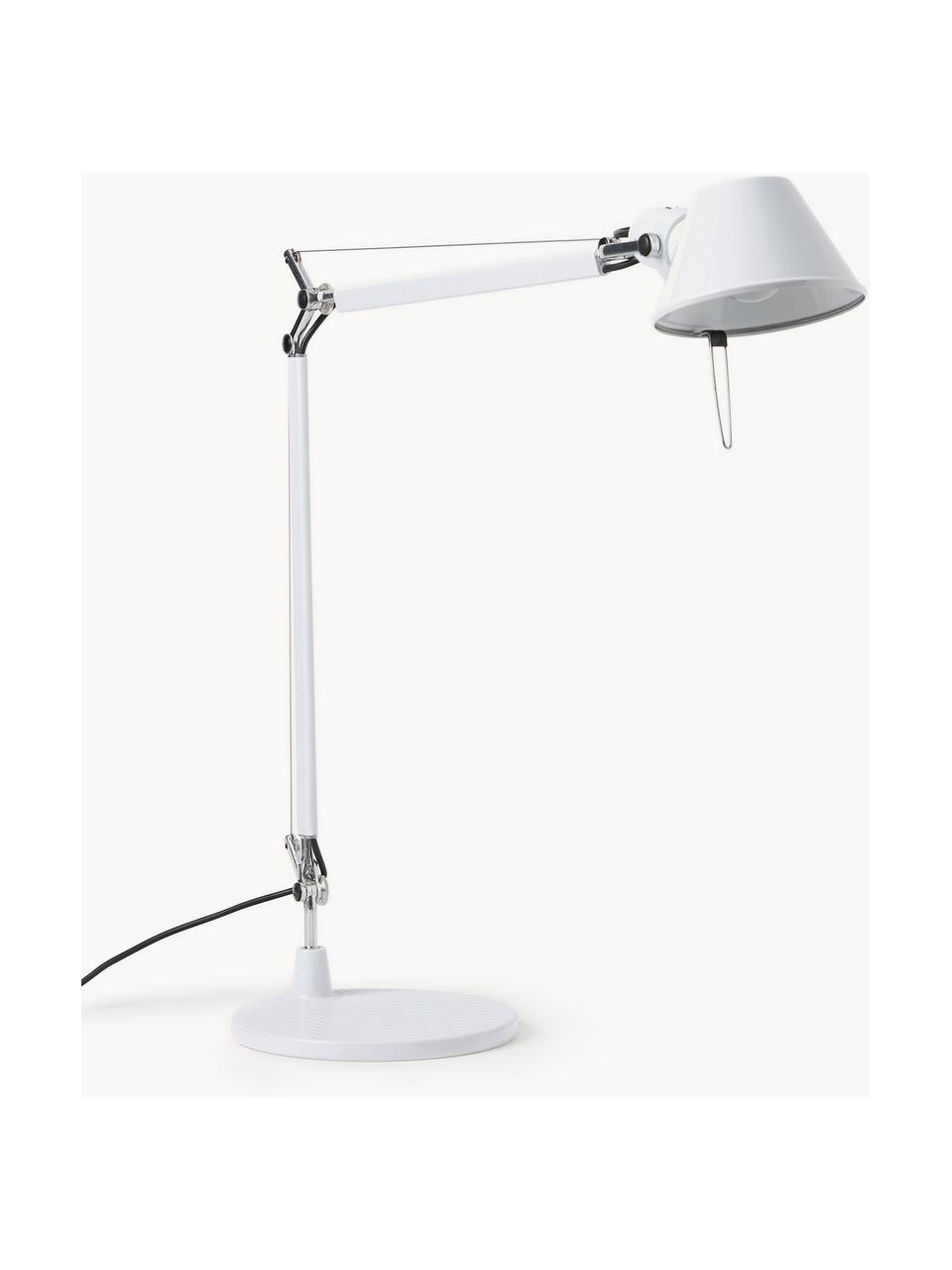 Grosse verstellbare Schreibtischlampe Tolomeo, Off White, B 78 x H 65 - 129 cm