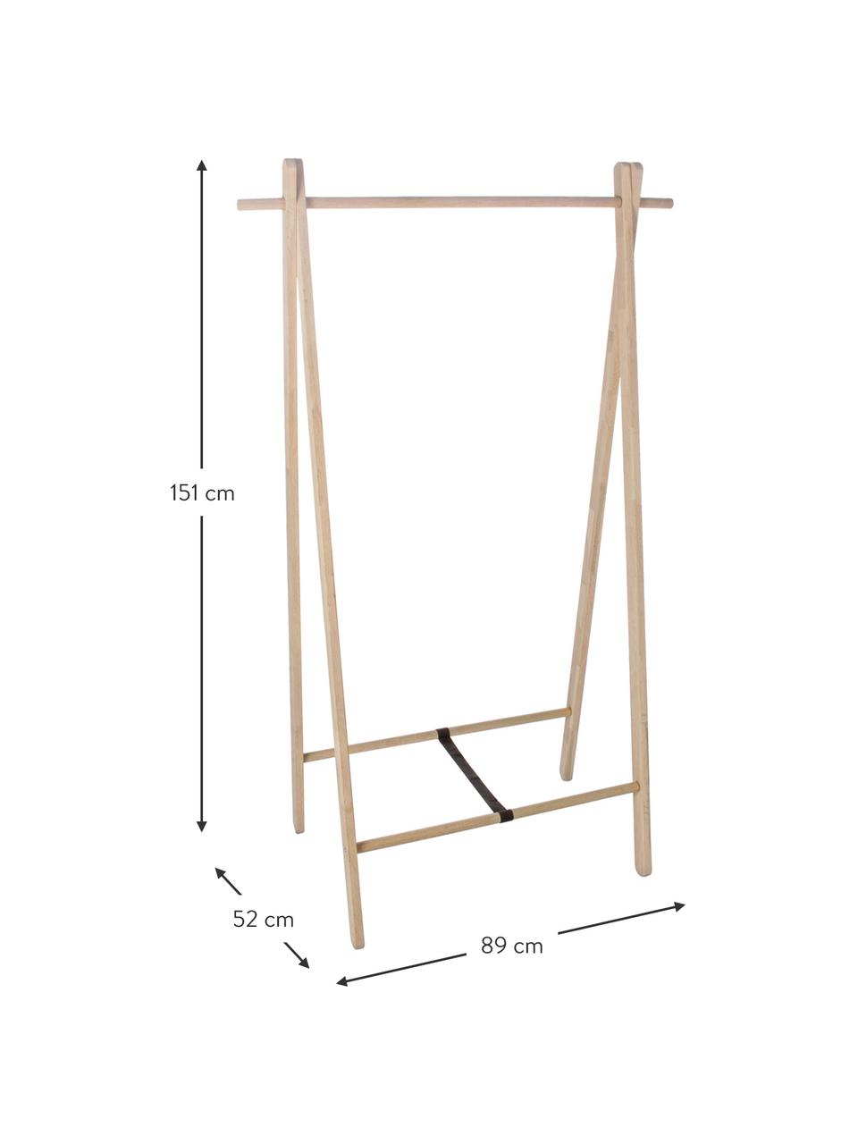 Burro de madera Stand, Marrón, An 89 x Al 151 cm