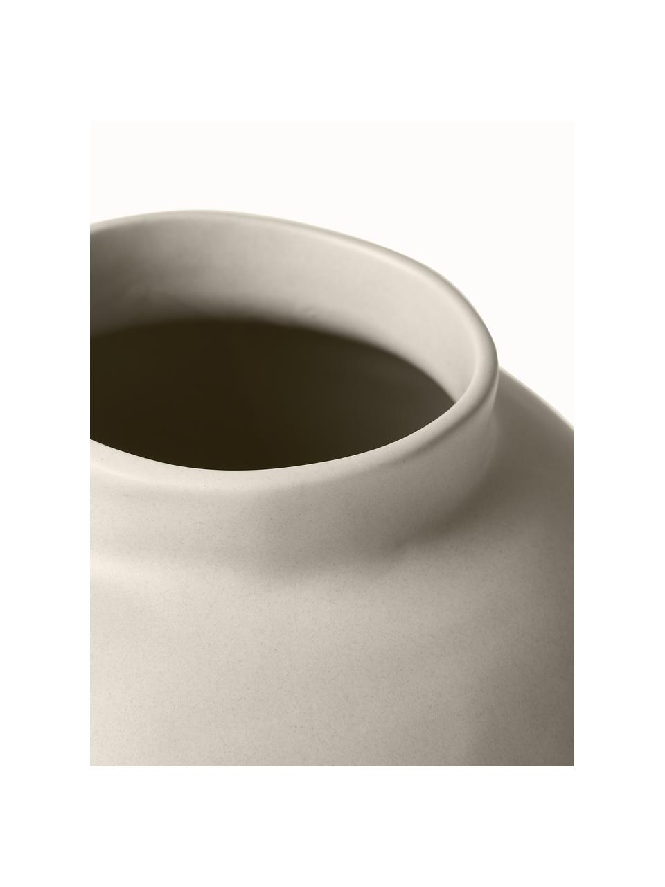 Ręcznie wykonany wazon z ceramiki Saki, różne rozmiary, Ceramika, Jasny beżowy, Ø 25 x W 32 cm