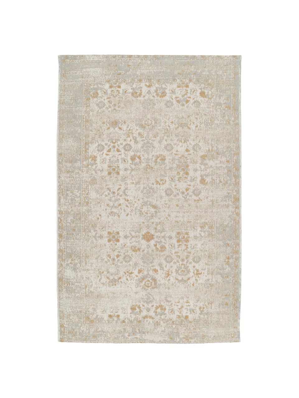 Tappeto in ciniglia tessuto a mano Loire, Retro: 100% cotone Il materiale , Tonalità beige, Larg. 160 x Lung. 230 cm (taglia M)