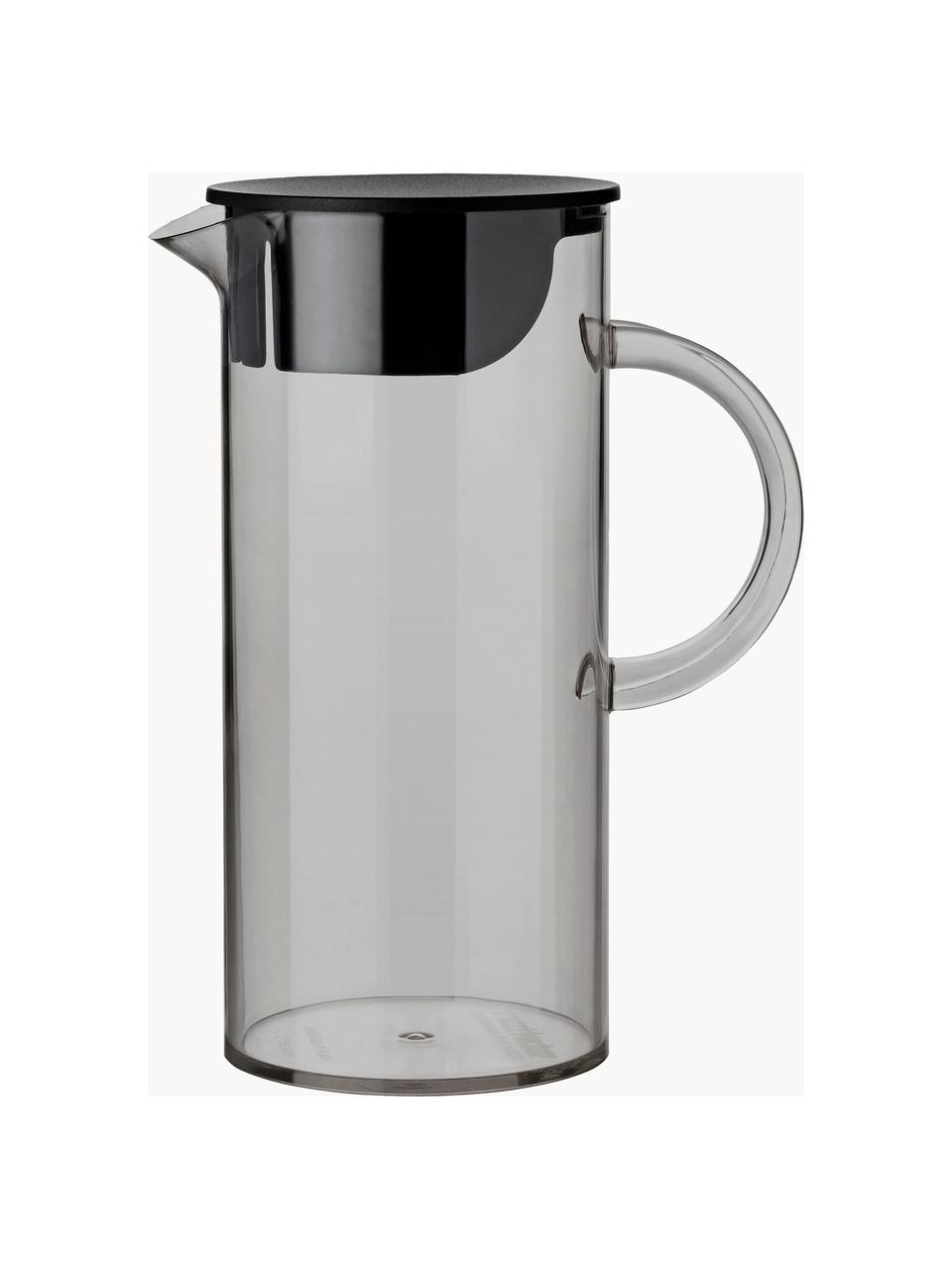 Karaffe EM77, 1.5 L, Kunststoff, Grau, transparent, 1.5 L