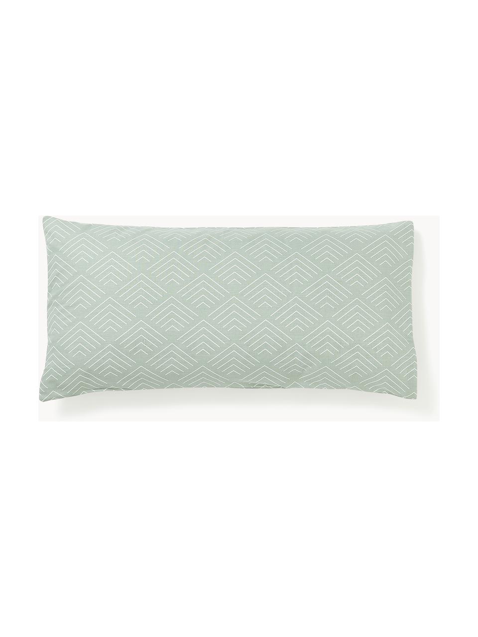 Poszewka na poduszkę z bawełny Milano, Szałwiowy zielony, S 40 x D 80 cm