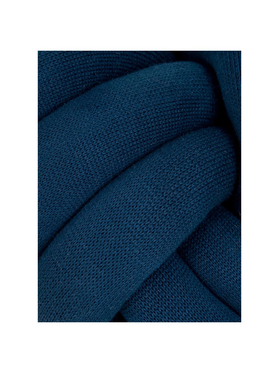 Cuscino blu scuroTwist, Blu scuro, Ø 30 cm