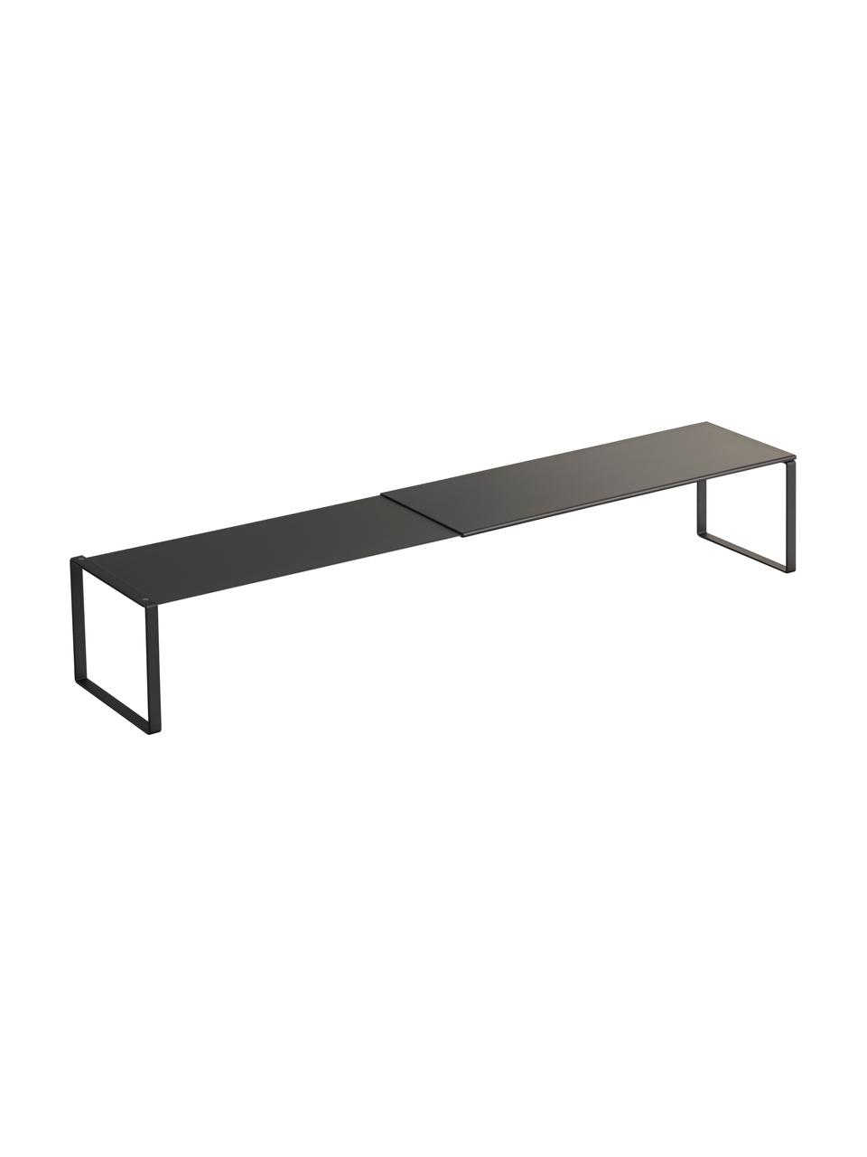 Zapatero extensible Frame, Acero con pintura en polvo, Negro, An 34-60 x Al 10 cm