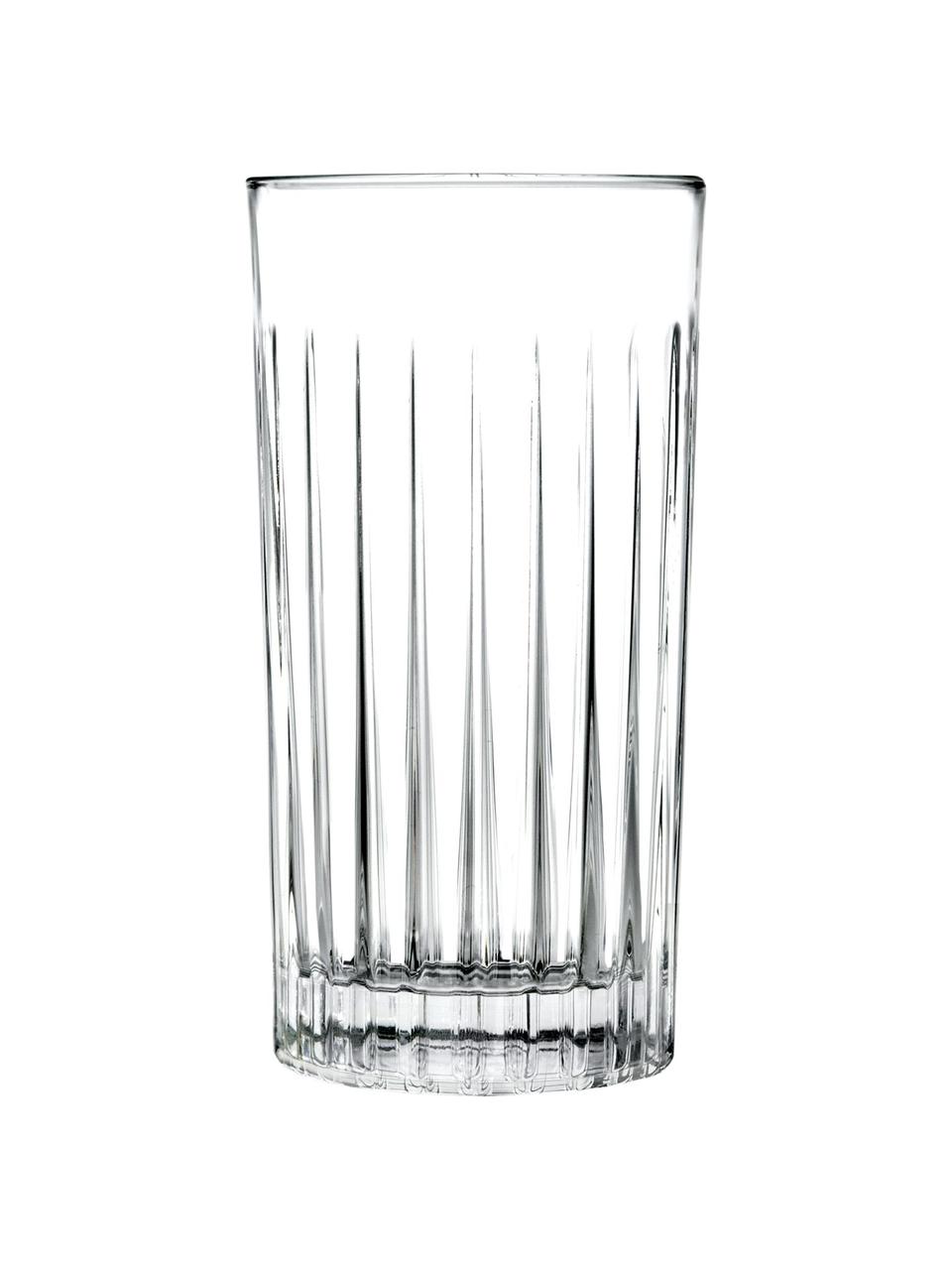 Bicchiere long drink in cristallo Timeless 6 pz, Cristallo Luxion, Trasparente, Ø 8 x Alt. 15 cm, 440 ml