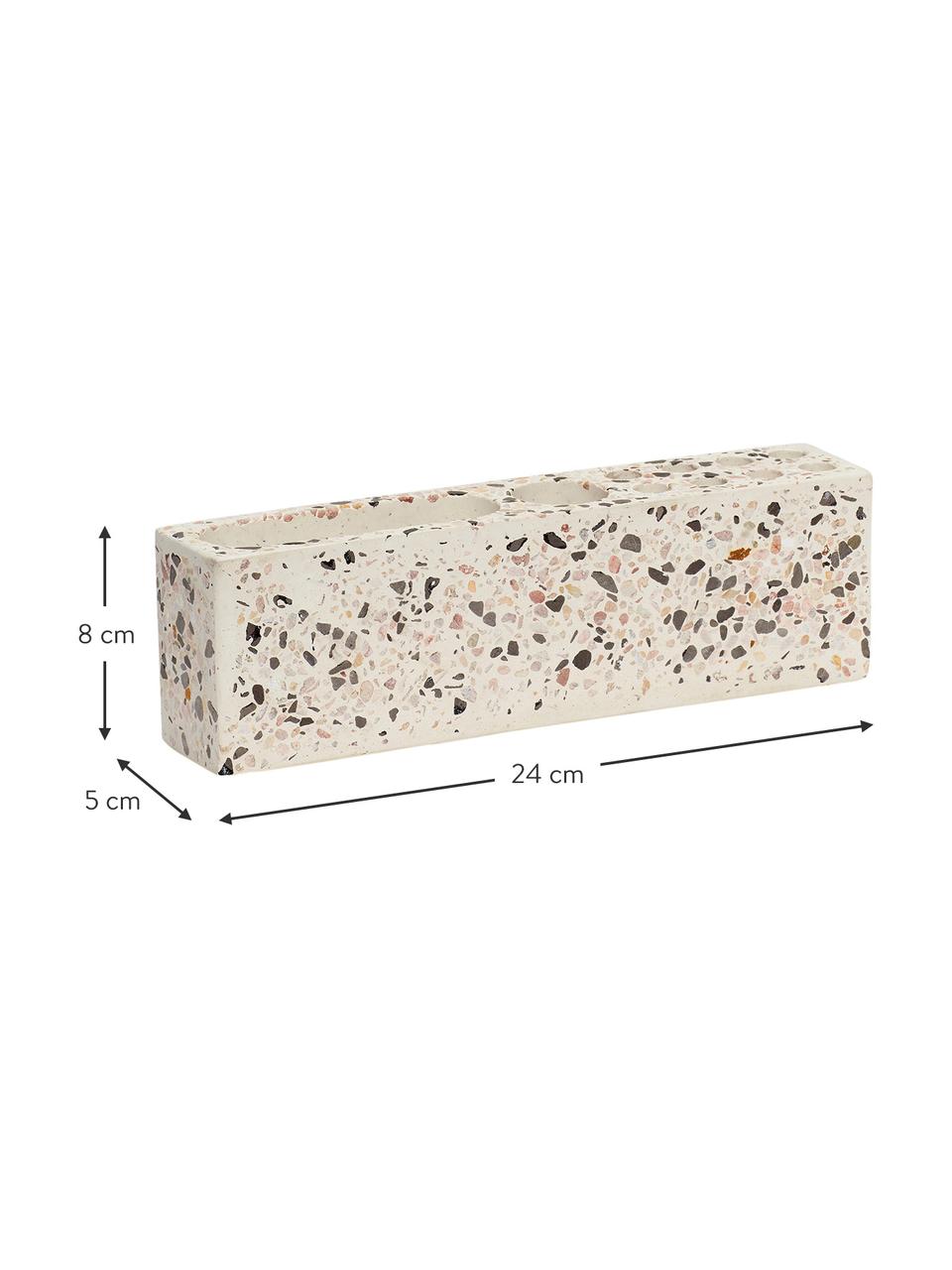 Organizer Renomel, Terrazzo, Weiss, Terrazzo-Gemustert, B 24 x H 8 cm