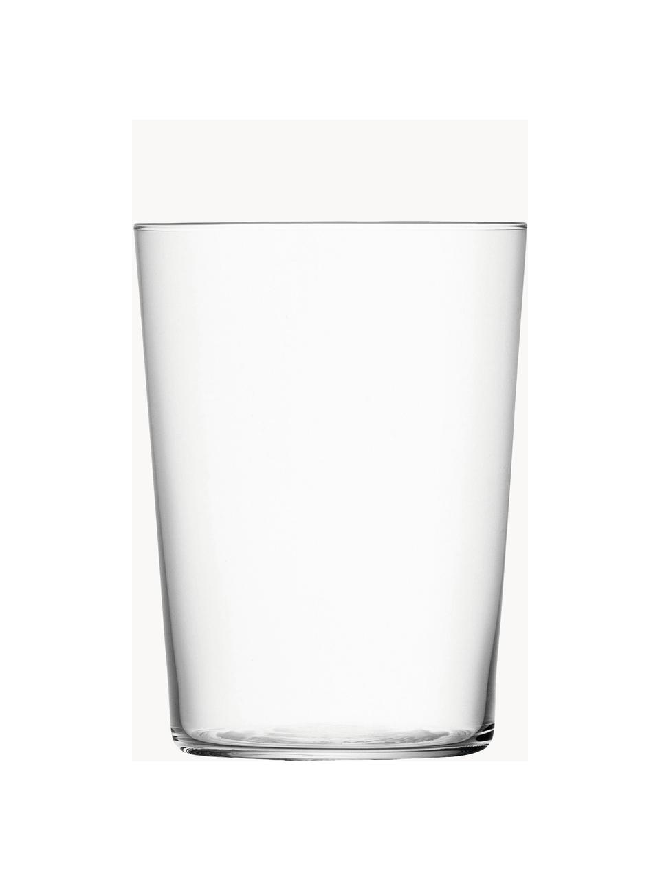 Bicchieri acqua in filigrana Gio 6 pz, Vetro, Trasparente, Ø 9 x Alt. 12 cm, 560 ml