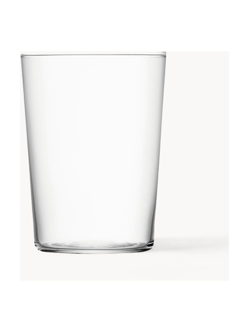 Filigrane Wassergläser Gio, 6 Stück, Glas, Transparent, Ø 9 x H 12 cm, 560 ml