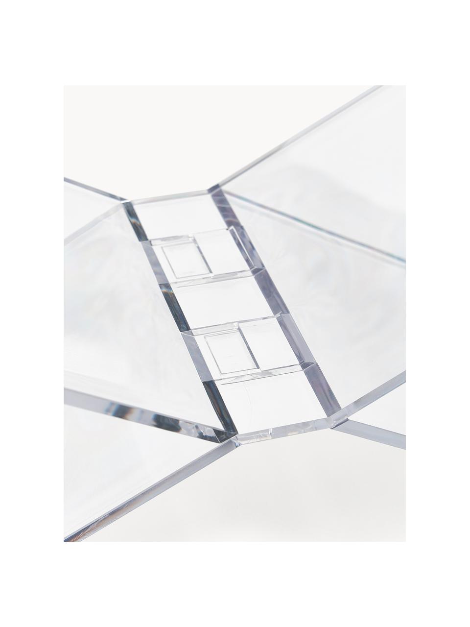 Stojak na książki Crystal, Szkło akrylowe, Transparentny, S 35 x W 15 cm