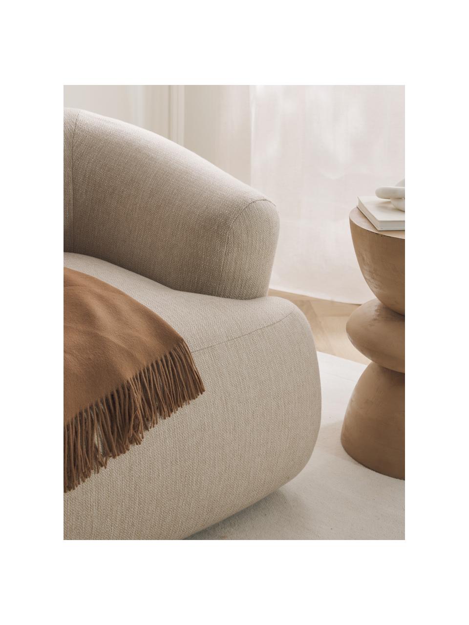 Sessel Sofia, Bezug: 100 % Polypropylen Der ho, Gestell: Fichtenholz, Spanplatte, , Füße: Kunststoff, Webstoff Hellbeige, B 97 x T 84 cm