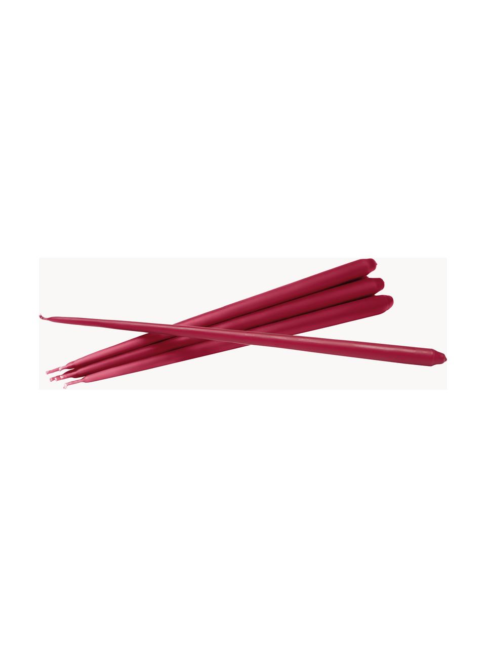 Candele a bastoncino sottili Stoff Nagel 6 pz, Cera paraffinica, Rosa, Alt. 29 cm, 6 pz