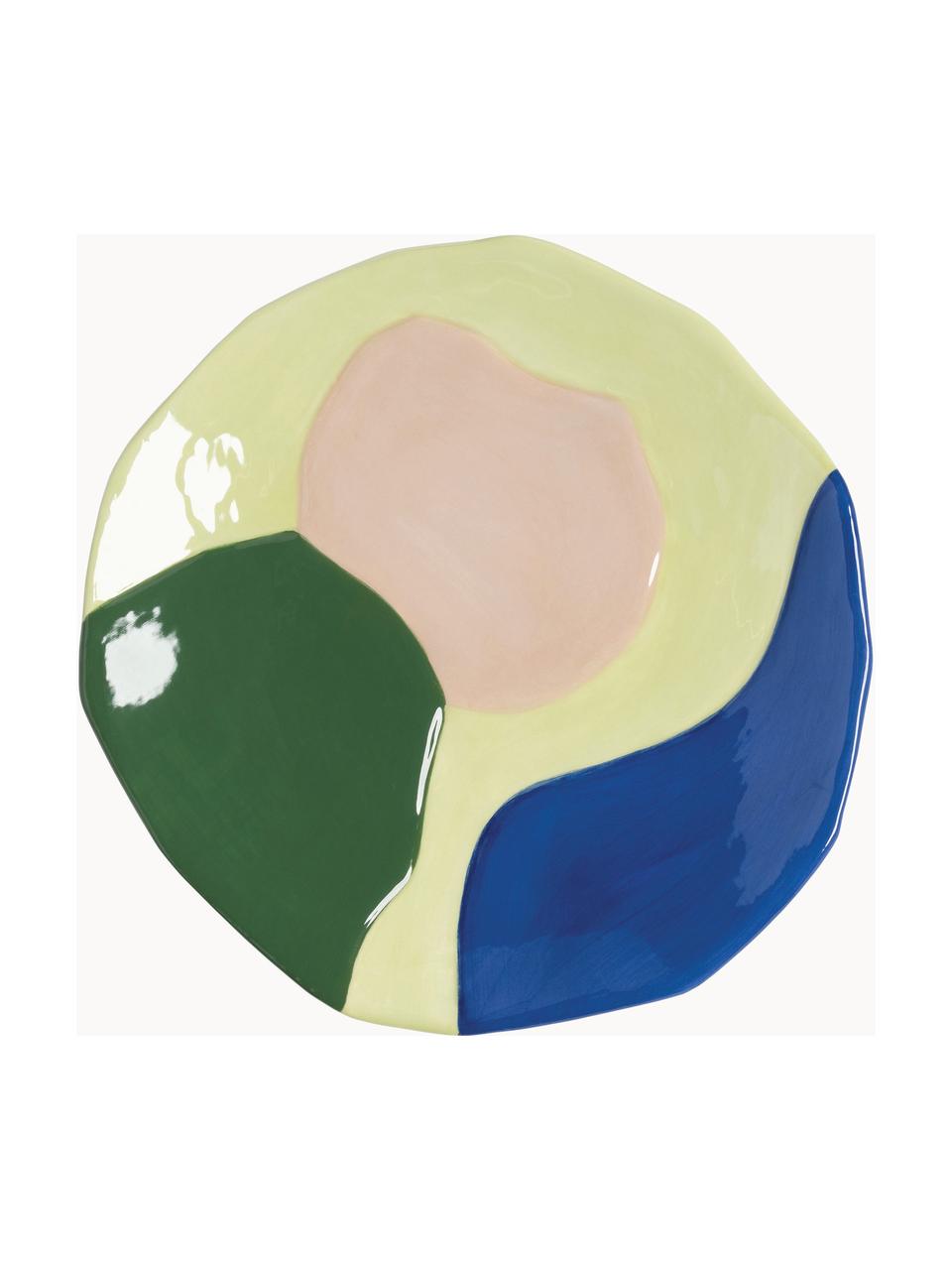 Súprava raňajkových tanierov Chunky, 4 ks, Dolomit, glazúrovaný, Viac farieb, Ø 17 cm