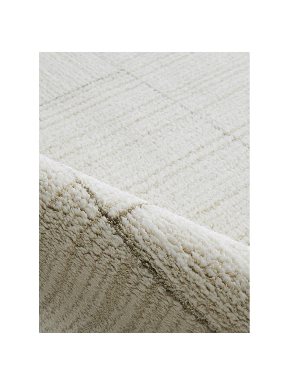 Flauschiger Hochflor-Teppich Lawrence, 55% Polyester, 45% Polypropylen, Naturweiß, Beige, B 160 x L 230 cm (Größe M)