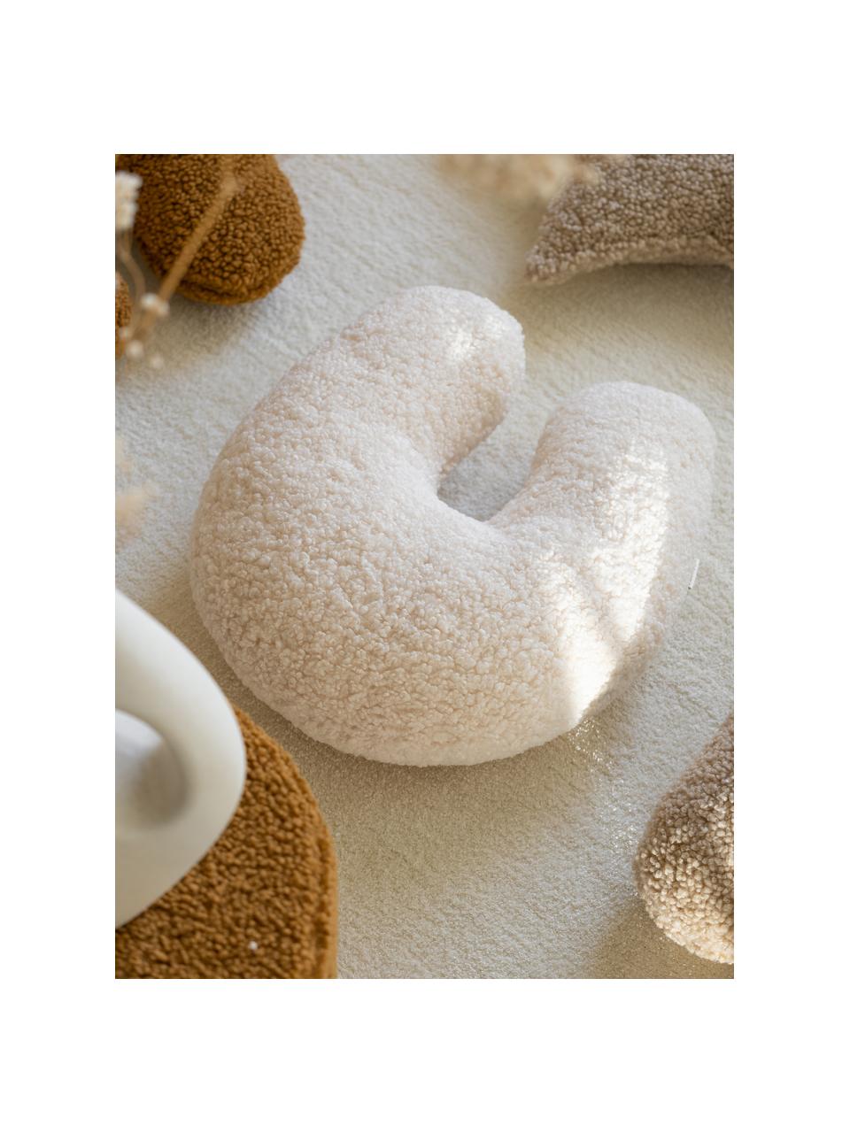 Coussin en peluche U Arch, Blanc cassé, larg. 38 x long. 42 cm