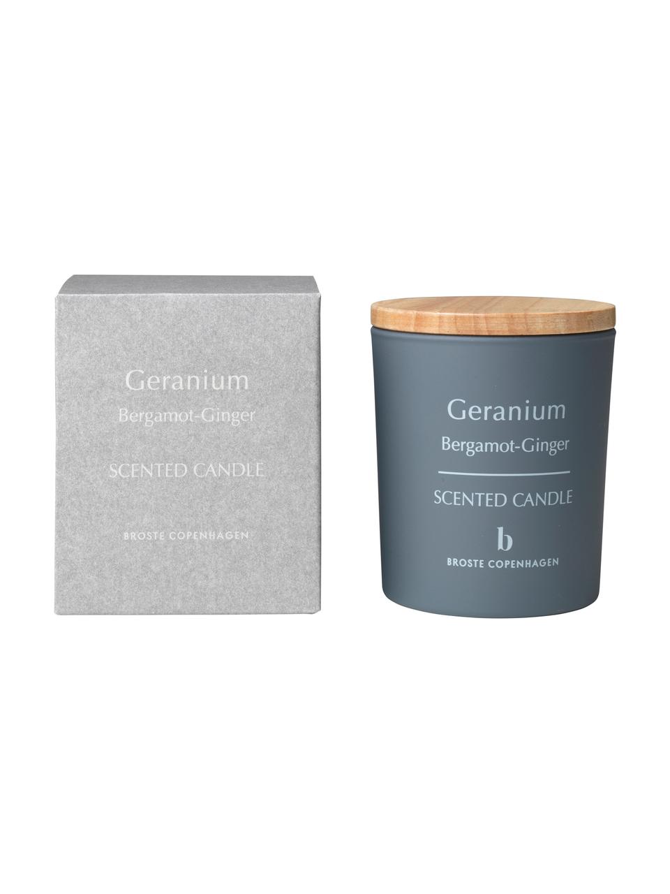 Bougie parfumée Geranium (bergamote, gingembre), Gris, brun clair