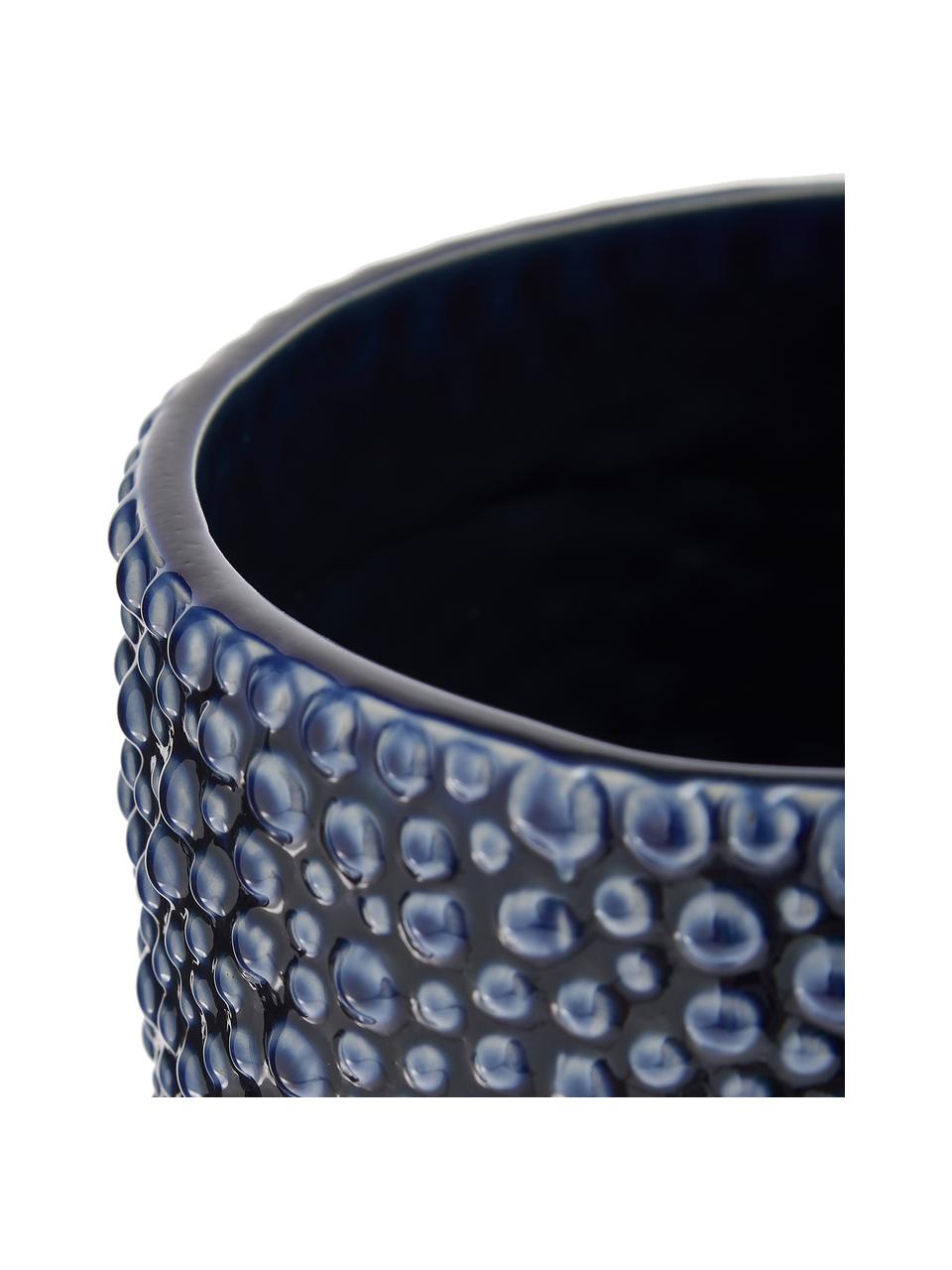 Vaso decorativo in ceramica Ozean, Ceramica, Blu, Ø 14 x Alt. 21 cm