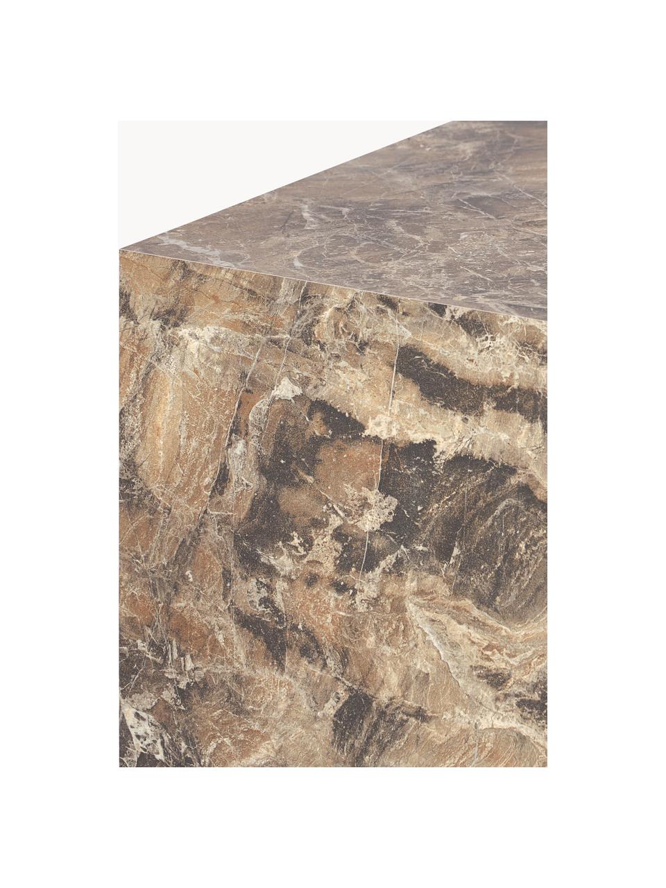 Stolik pomocniczy o wyglądzie marmuru Lesley, Płyta pilśniowa średniej gęstości (MDF) pokryta folią melaminową

Ten produkt jest wykonany z drewna pochodzącego ze zrównoważonych upraw, które posiada certyfikat FSC®., Odcienie brązowego o wyglądzie marmuru, błyszczący, S 45 x W 50 cm