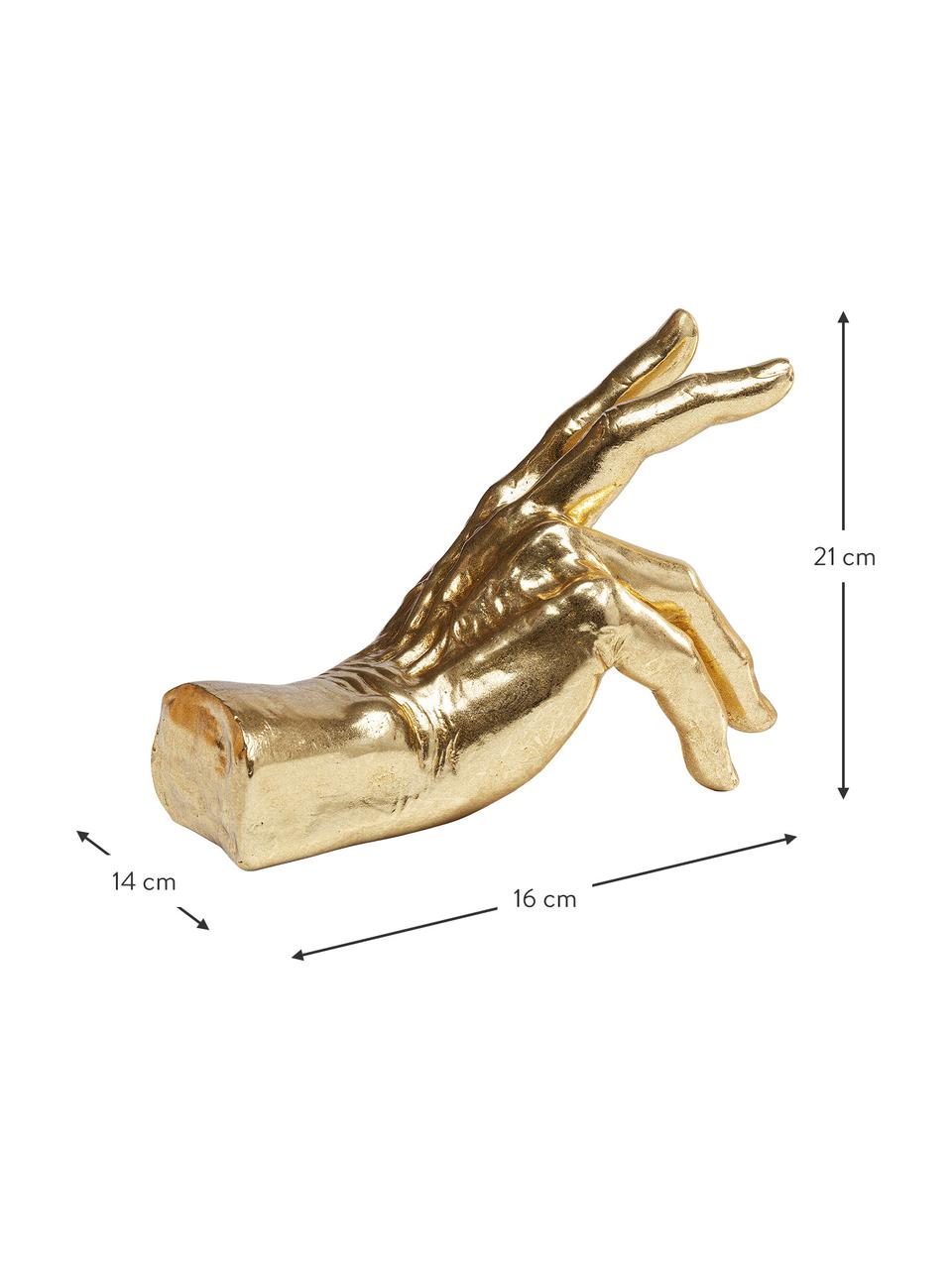 Fermalibri Holding Fingers 2 pz, Poliresina laminata, Dorato, Larg. 16 x Alt. 21 cm