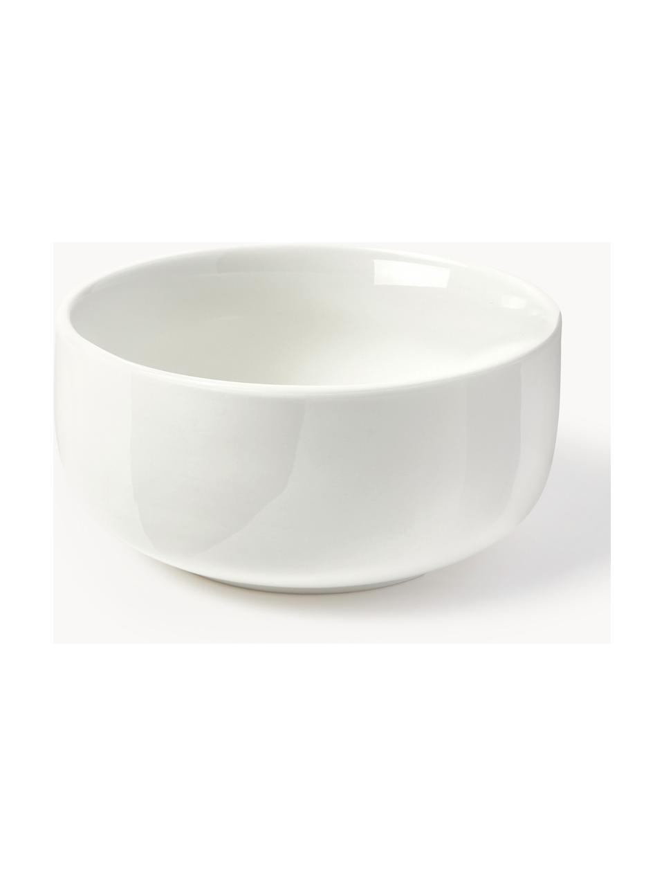 Vajilla de porcelana Nessa, 6 comensales (30 pzas.), Porcelana dura de alta calidad, esmaltada, Blanco Off White brillante, 6 comensales (30 pzas.)