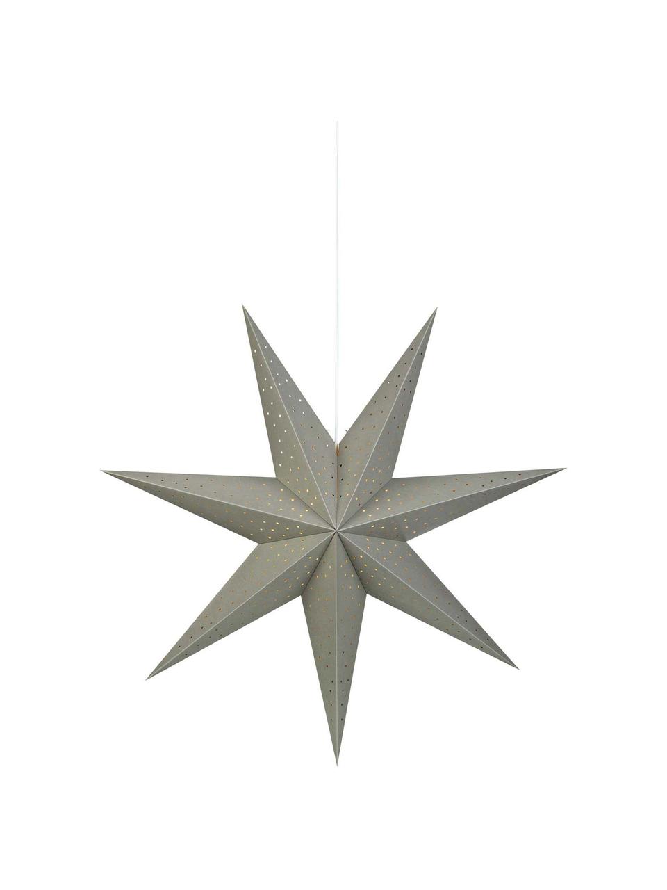 Gwiazda świąteczna z wtyczką Morris, Szary, Ø 75 cm