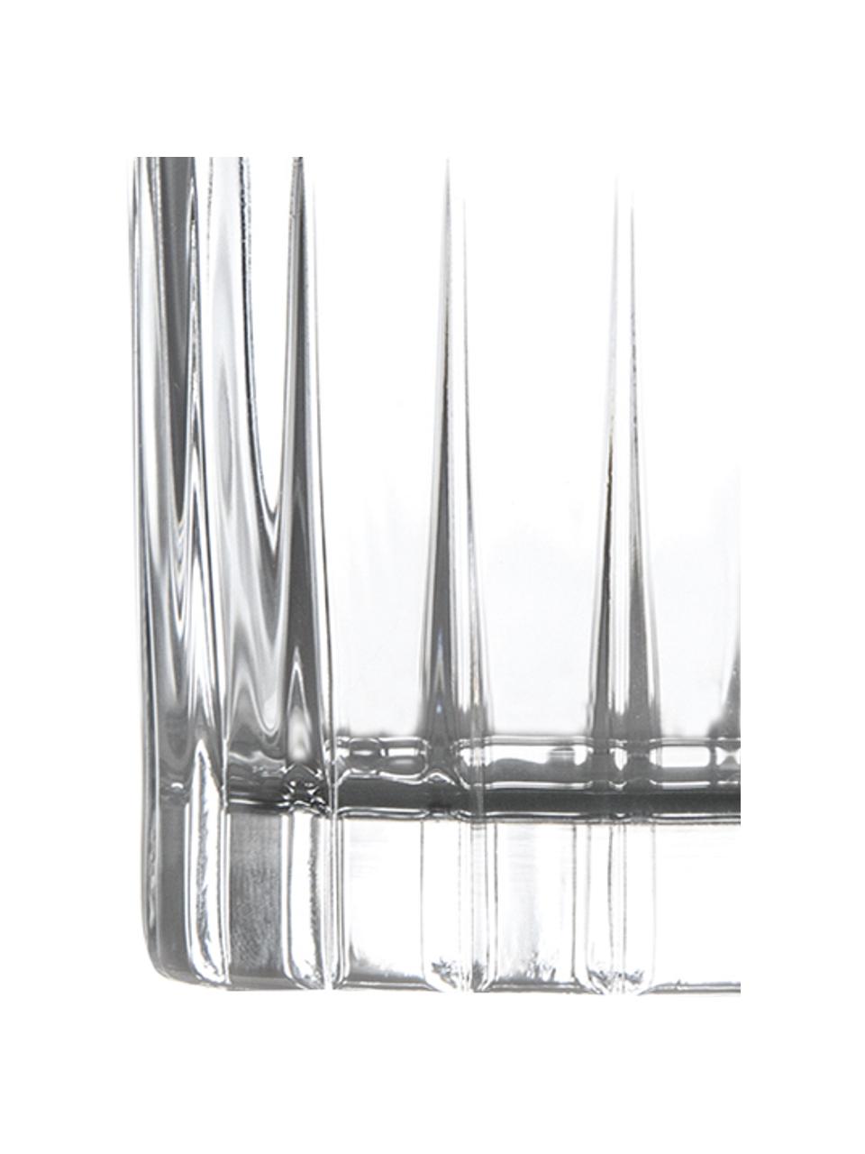 Vasos de chupito con relieve Timeless, 6 uds., Cristal Luxion, Transparente, Ø 5 x Al 6 cm, 78 ml