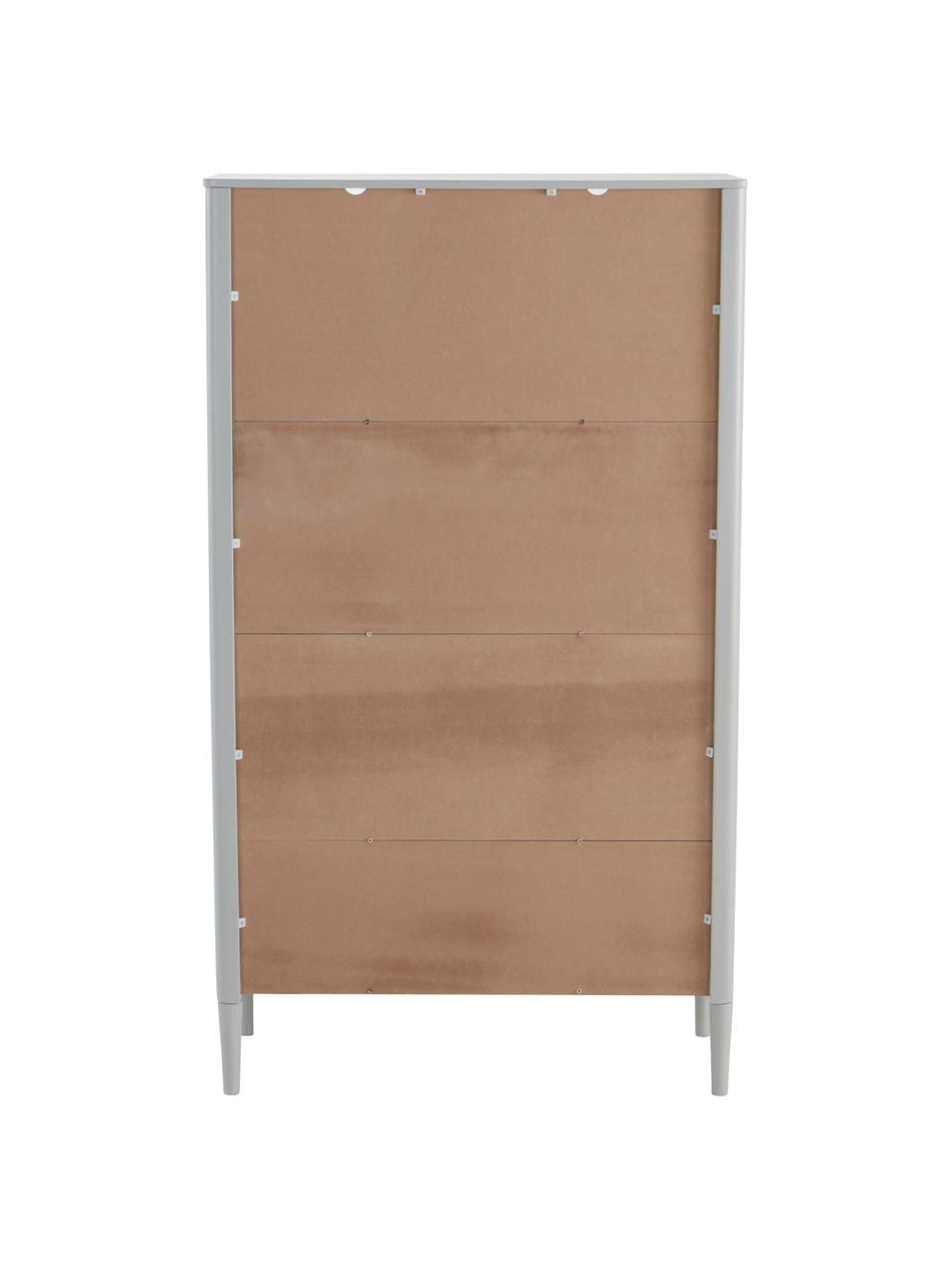 Armoire pour enfant Haïti, Bois de pin, laqué, Pin, laque gris clair, haut. 74 cm